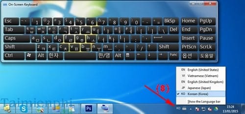 Cách cài đặt bàn phím tiếng Hàn cho hệ điều hành Windows 7/8