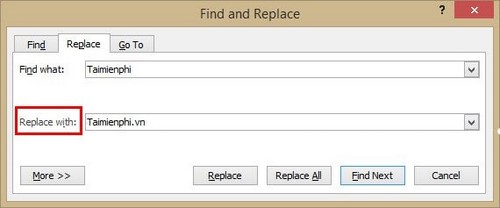  tim kiem va thay doi tu trong word