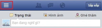 log out facebook tren dien thoai