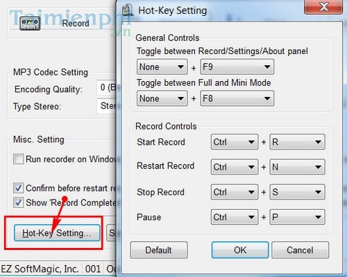 ghi am tren may tinh bang audio recorder
