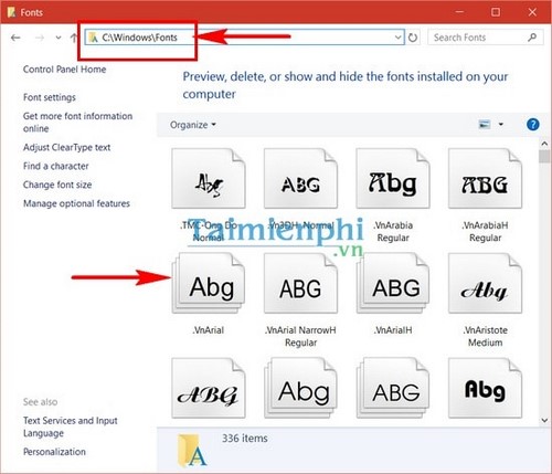 cach cai font unicode tren may tinh laptop