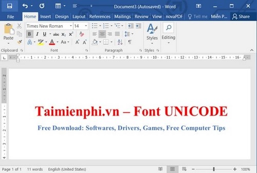 cach cai font unicode tren may tinh laptop