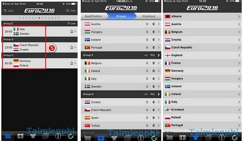 huong dan theo doi lich thi dau euro 2016 tren dien thoai