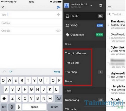 thu thuat dang nhap gmail tren iphone