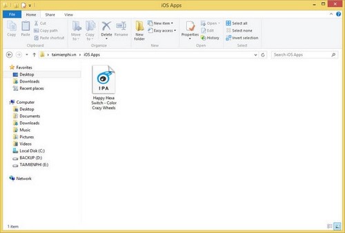 doi folder download ung dung tren itools