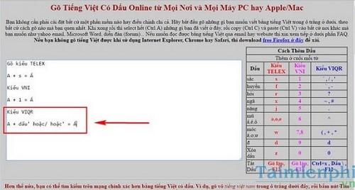 huong dan go tieng viet online