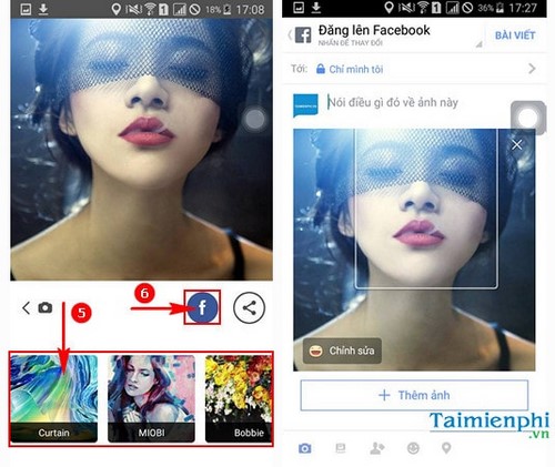 bien anh chup thanh tranh son mai tren iphone