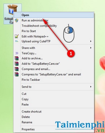 cach cai batterycare setup batterycare tren may tinh windows
