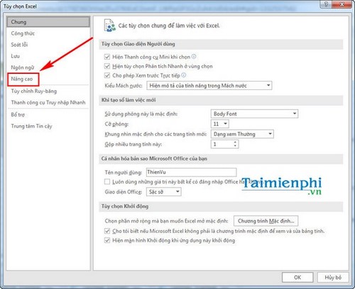 dao nguoc tieu de dong tu phai qua trai trong excel