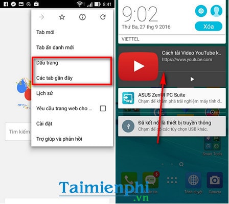 chrome beta 54 cho video youtube chay nen