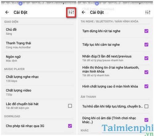 su dung zing mp3 phien ban dien thoai