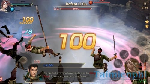 dynasty warrior choi game tam quoc tren dien thoai android iphone ipad 3