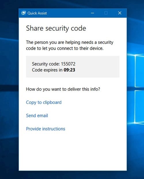 huong dan cai dat va su dung quick assist tren windows 10 thay the teamviewer 3
