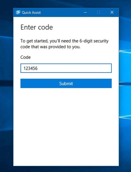 huong dan cai dat va su dung quick assist tren windows 10 thay the teamviewer 5