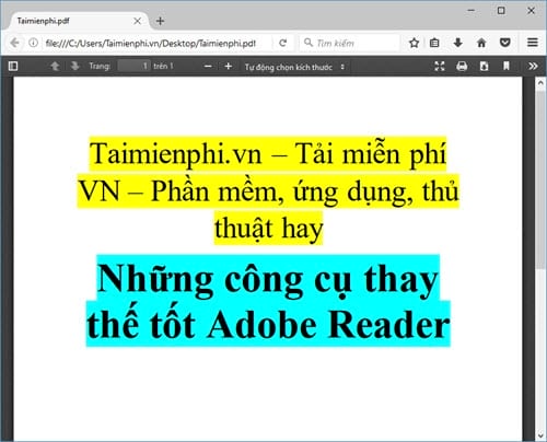 nhung cong cu thay the tot adobe reader 3