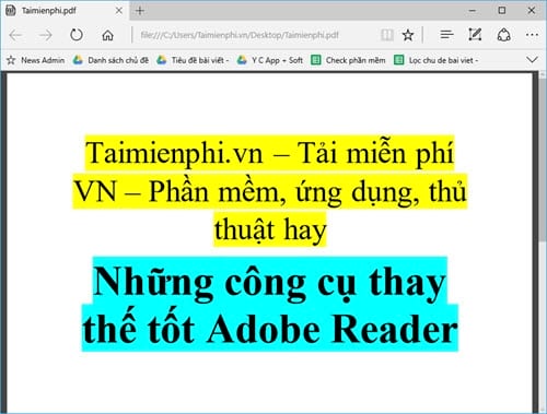 nhung cong cu thay the tot adobe reader 4