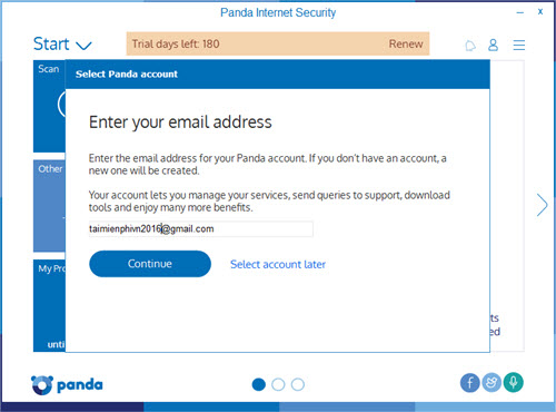 giveaway Panda Internet Security 2017