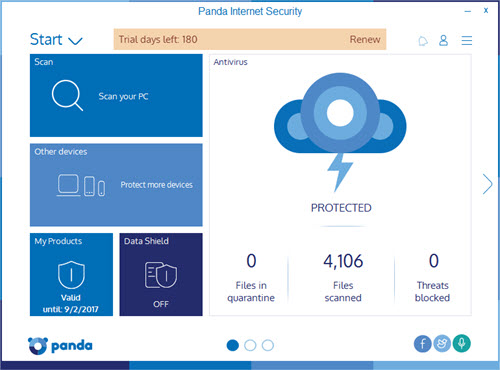 giveaway Panda Internet Security 2017