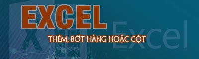them bot hang hoac cot trong excel