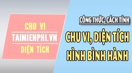 cong thuc tinh chu vi hinh binh hanh