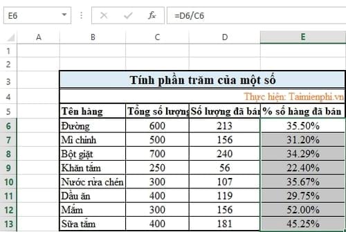 tinh phan tram cua mot so 7
