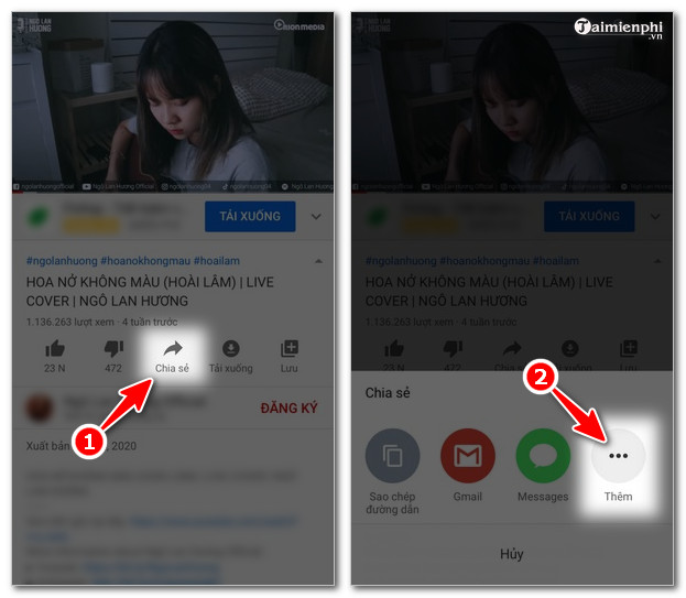 cách tải video youtube bang Phim tat 3