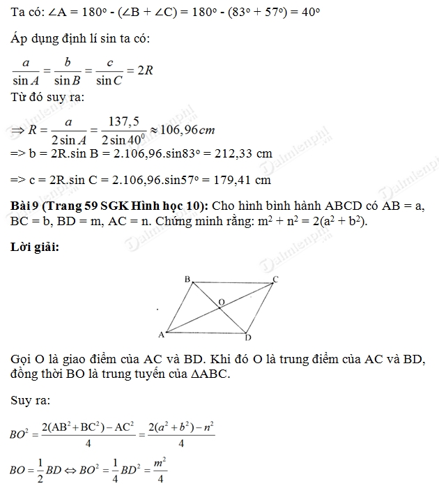 giai toan lop 10 cac he thuc luong trong tam giac va giai tam giac 5