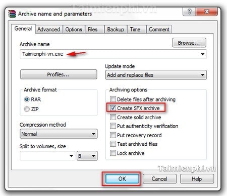 Winrar create sfx archive and shortcut free