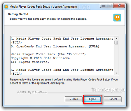 cach cai Media Player Code Pack
