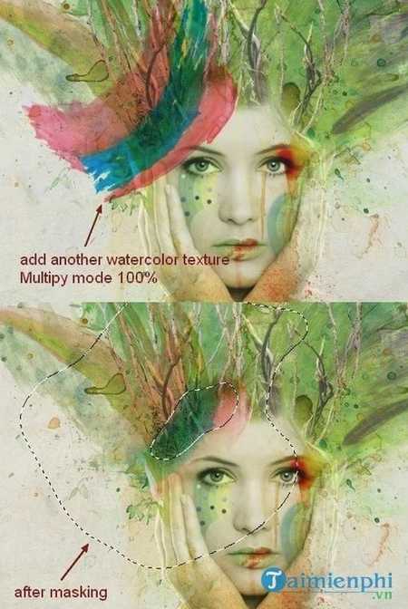 cach tao hieu ung watercolor cho anh bang photoshop 44