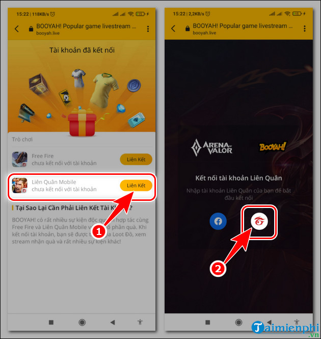 cách kết nối tai nghe trên booyah