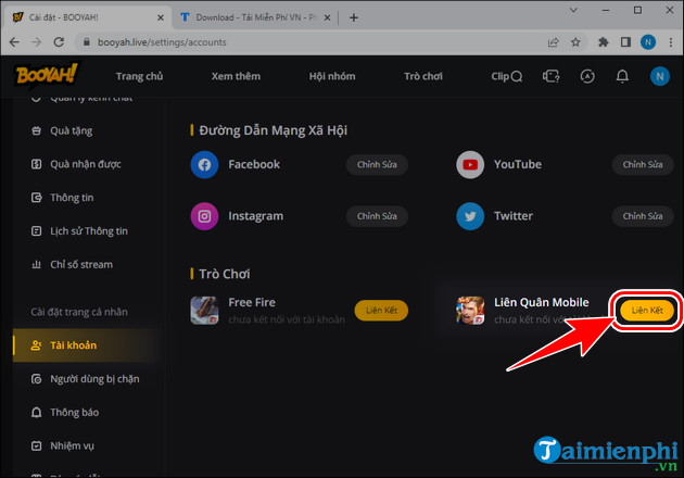Cách kết nối tai nghe trên booyah mobile