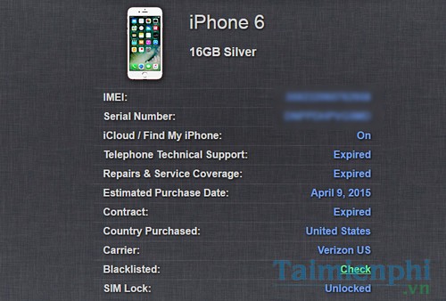 cach kiem tra ngay kich hoat iphone 8