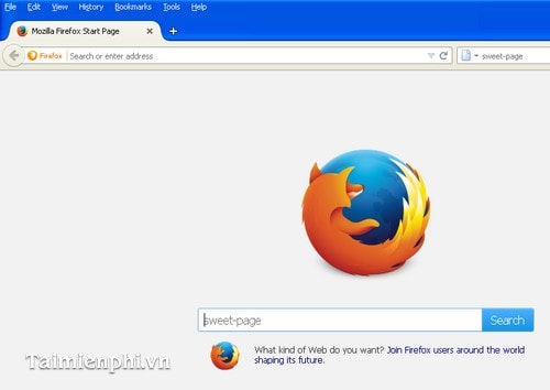 go bo trang sweet-page.com cho trinh duyet firefox va chrome