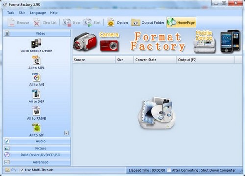 Cách sử dụng Format Factory cach su dung format factory