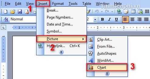 How To Make Chart In Word 2003