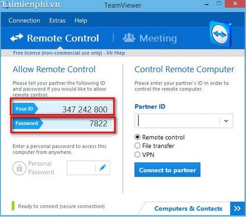 Install and use TeamViewer 9 Remote Computer Connection