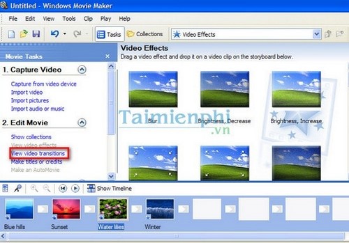 Windows Movie Maker tao video