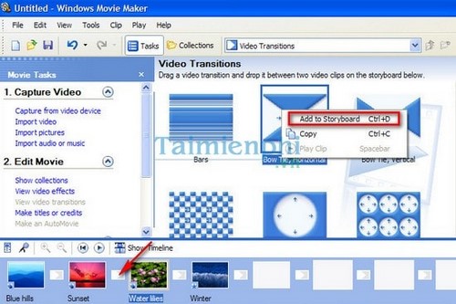 tao video voi Windows Movie Maker