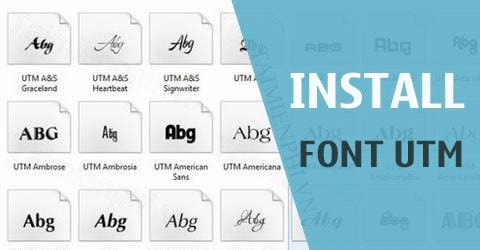 cach cai dat font utm