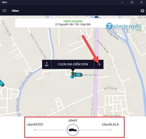 dung uber dat xe tren may tinh laptop 8