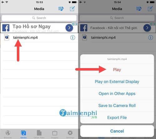 cach tai video facebook tren dien thoai iphone ipad 7