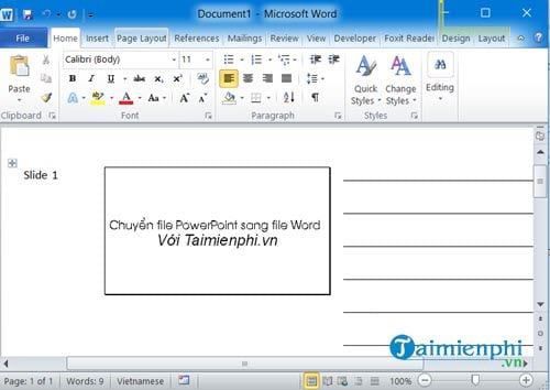 cach chuyen file powerpoint sang file word 5