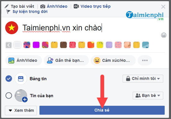 chen sticker vao anh tren facebook