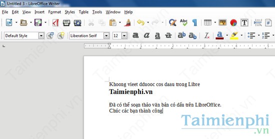 go tieng viet tren libreoffice