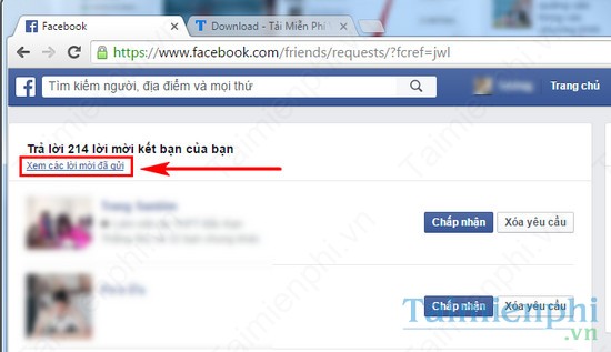 xem danh sach da gui ket ban facebook