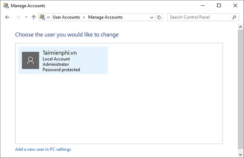 go mat khau may tinh