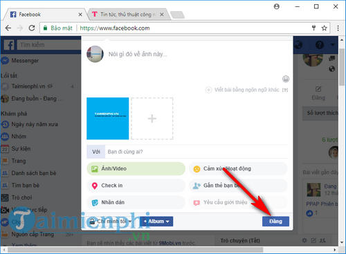 tai anh len facebook
