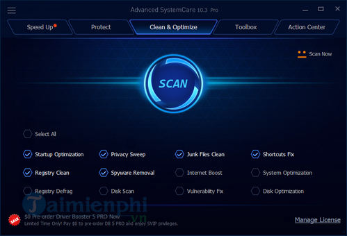 giveaway advanced systemcare 10 pro mien phi