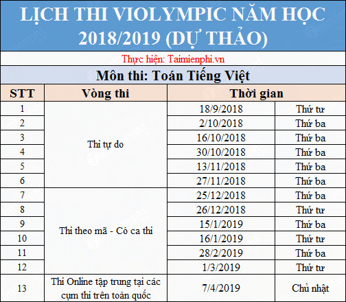 lich thi violympic toan tieng viet 2018 2019